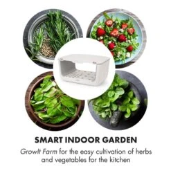 GrowIt Farm Starter Kit Europe 28 Pflanzen 48W 8 Ltr Europe-Seeds Nährlösung -Haushaltsgerätegeschäft 60002407 yy 0004 logo Klarstein GrowIt Farm Smart Indoor Garden 8 Liter