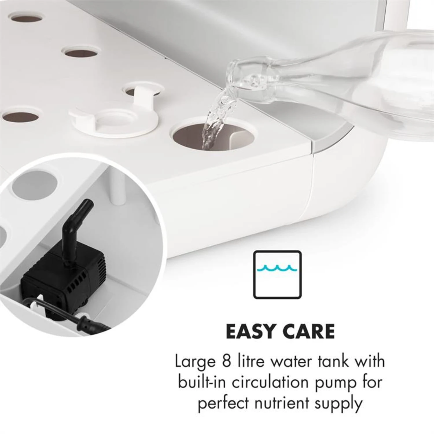 GrowIt Farm Starter Kit Salad 28 Pflanzen 48W 8 Ltr Salad-Seeds Nährlösung – Bild 8