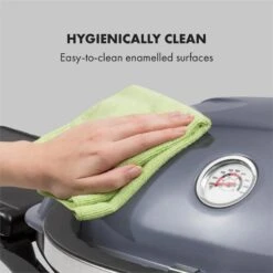 Parforce Duo Gasgrill 2 Brenner 4,4kW 15000BTU 300°C Gasschlauch Grau -Haushaltsgerätegeschäft 60002430 yy 0006 logo Klarstein Parforce Duo Gasgrill 2 Brenner grau