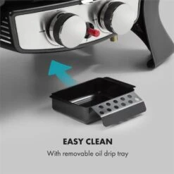 Parforce Duo Gasgrill 2 Brenner 4,4kW 15000BTU 300°C Gasschlauch Grau -Haushaltsgerätegeschäft 60002430 yy 0009 logo Klarstein Parforce Duo Gasgrill 2 Brenner grau