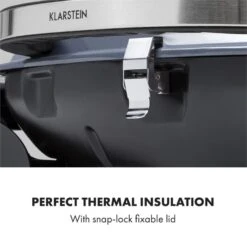 Parforce One Gasgrill 3,5kW 12000BTU SNJS Grilltisch Gasschlauch Grau -Haushaltsgerätegeschäft 60002432 yy 0007 logo Klarstein Parforce One Gasgrill 12000BTU grau