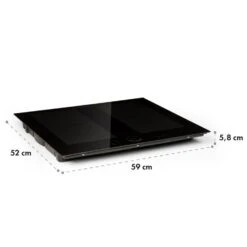 Kalahari Delicatessa Einbau-Ofen-Set Induktion 7000W 68Ltr Schwarz Edelstahl -Haushaltsgerätegeschäft 60002585 yy 0012 logo Klarstein Delicatessa 60 Einbaukochfeld schwarz