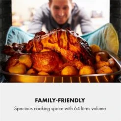 Gusteau Delicatessa Einbau-Ofen-Set Induktion 7000W Schwarz Edelstahl -Haushaltsgerätegeschäft 60002594 yy 0005 logo Klarstein Gusteau Elektrischer Einbaubackofen schwarz