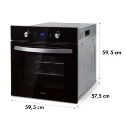 Gusteau Delicatessa Einbau-Ofen-Set Induktion 7000W Schwarz Edelstahl -Haushaltsgerätegeschäft 60002594 yy 0011 logo Klarstein Gusteau Elektrischer Einbaubackofen schwarz