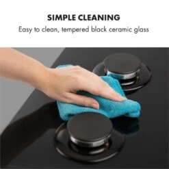 Gusteau Ignito Einbau-Ofen-Set Elektro / Gas 64Ltr Schwarz Edelstahl -Haushaltsgerätegeschäft 60002595 yy 0010 logo Klarstein Ignito 4 Zonen Gaskochfeld schwarz