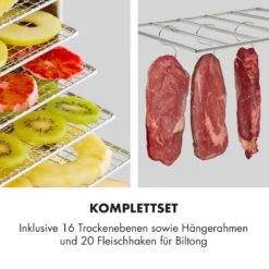 Master Jerky 16 Dörrautomat + Fleischhaken Set 1500W 40-90 °C 15h-Timer Edelstahl Silber -Haushaltsgerätegeschäft 60002668 de 0003 logo