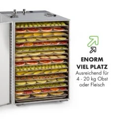 Master Jerky 16 Dörrautomat + Fleischhaken Set 1500W 40-90 °C 15h-Timer Edelstahl Silber -Haushaltsgerätegeschäft 60002668 de 0006 logo