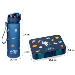 Schmatzfatz Frühstücksset Lunchbox & Trinkflasche Tritan Dicht BPA-frei -Haushaltsgerätegeschäft 60002947 yy 0008 dimensions